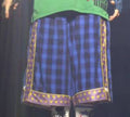 Oversized Star Charlotte Plaid Blue Shorts