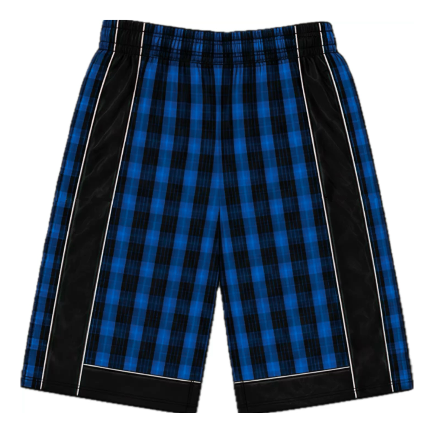 Oversized Manchester Plaid Blue Shorts